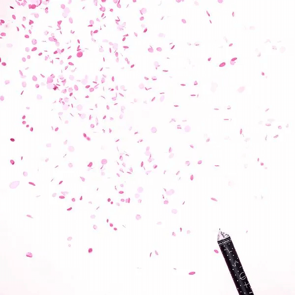 Konfettikanone pink Gender Reveal, 58cm für den perfekten Enthüllungsevent