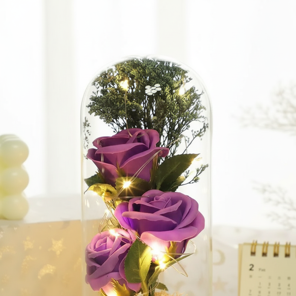 Blumen im Glas – Nahaufnahme für Onlineshop