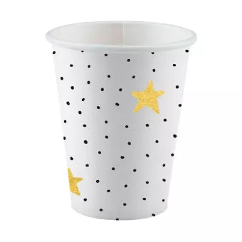 Becher Hello Baby mit Sternen und Pünktchen, 8er Pack