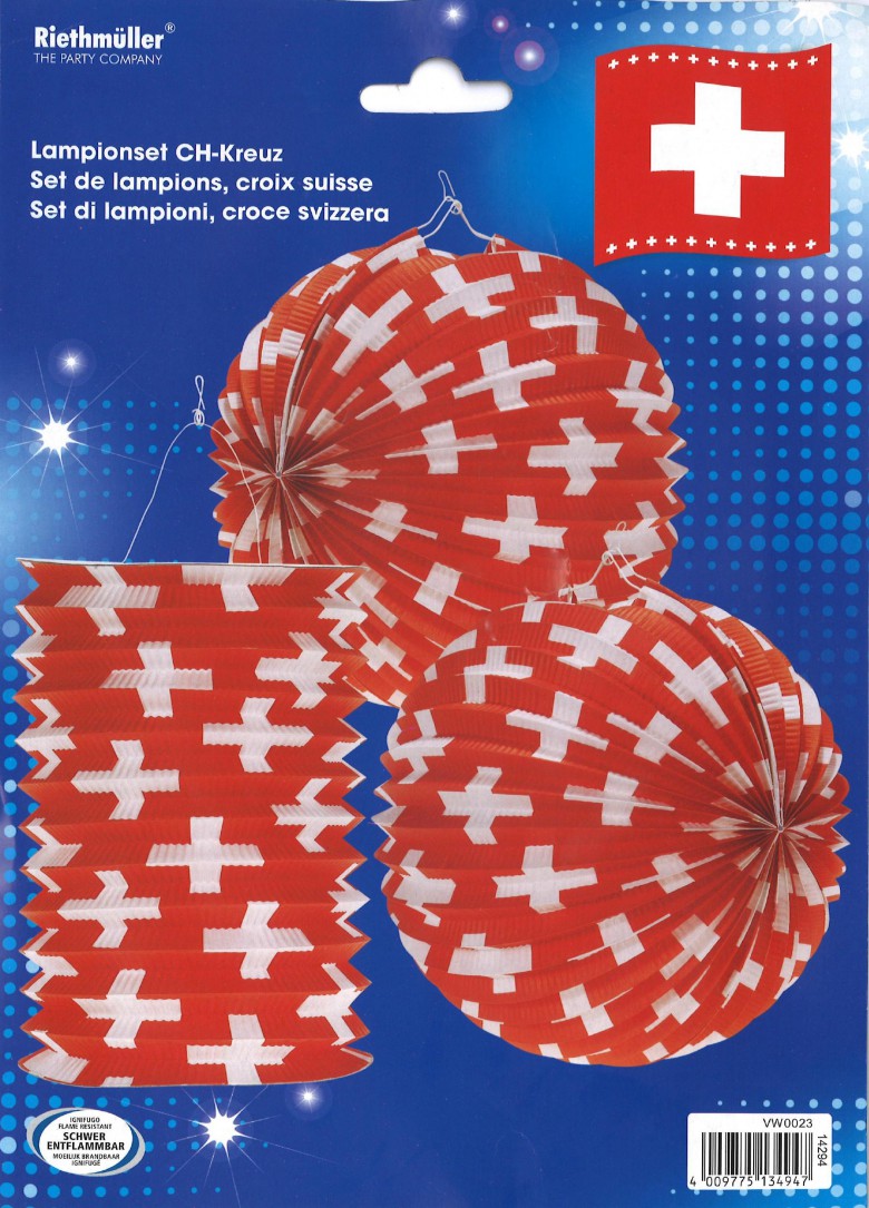 Schweizer Lampion- Set