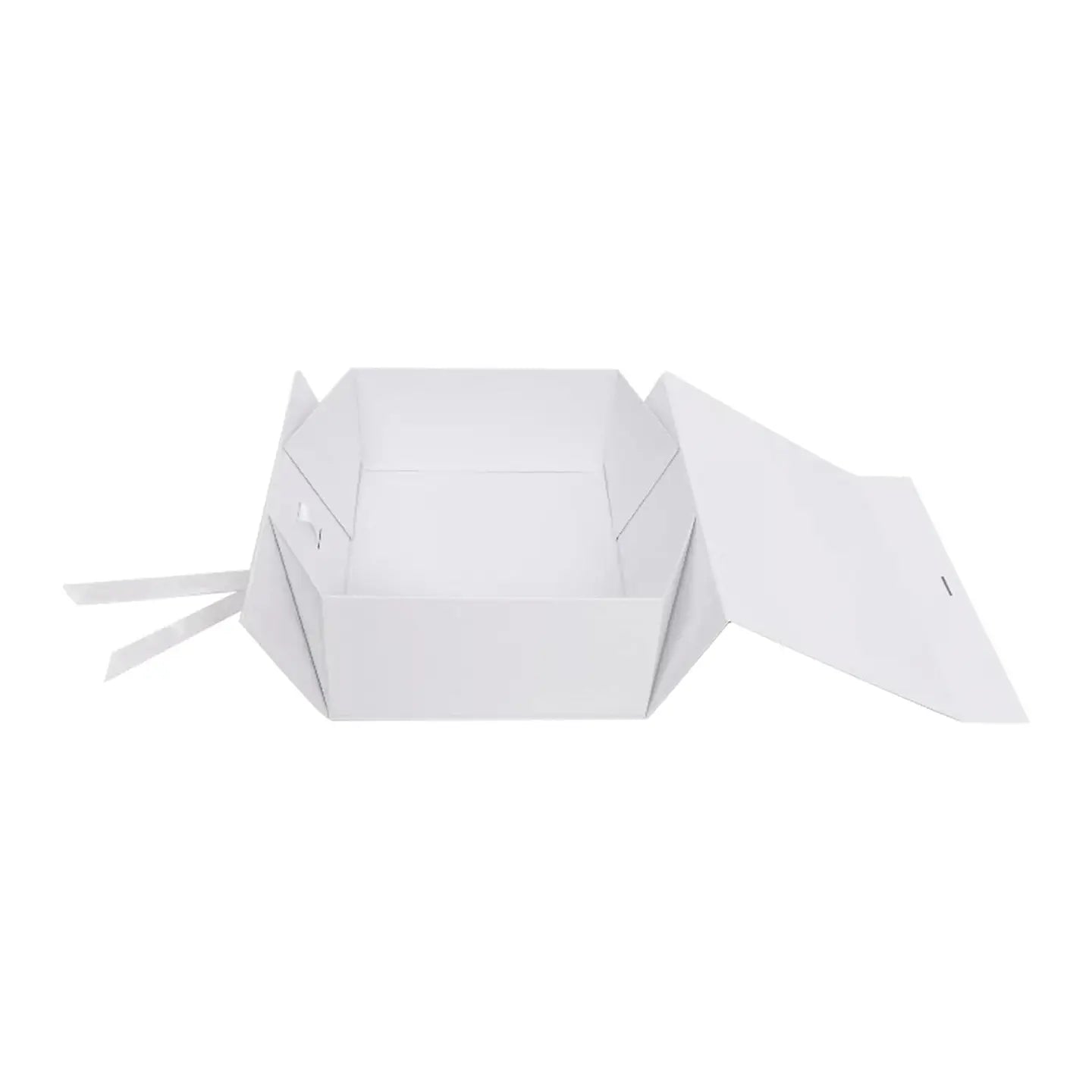 Magnetische Geschenkbox Weiss – Luxus Geschenkbox mit Band