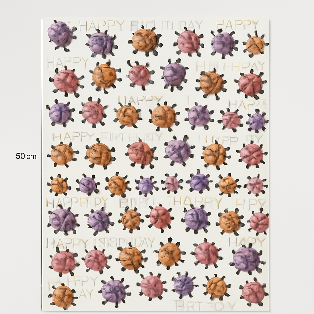 Geschenkpapier Marinkefer 50x70cm - Hochwertiges Geschenkpapier