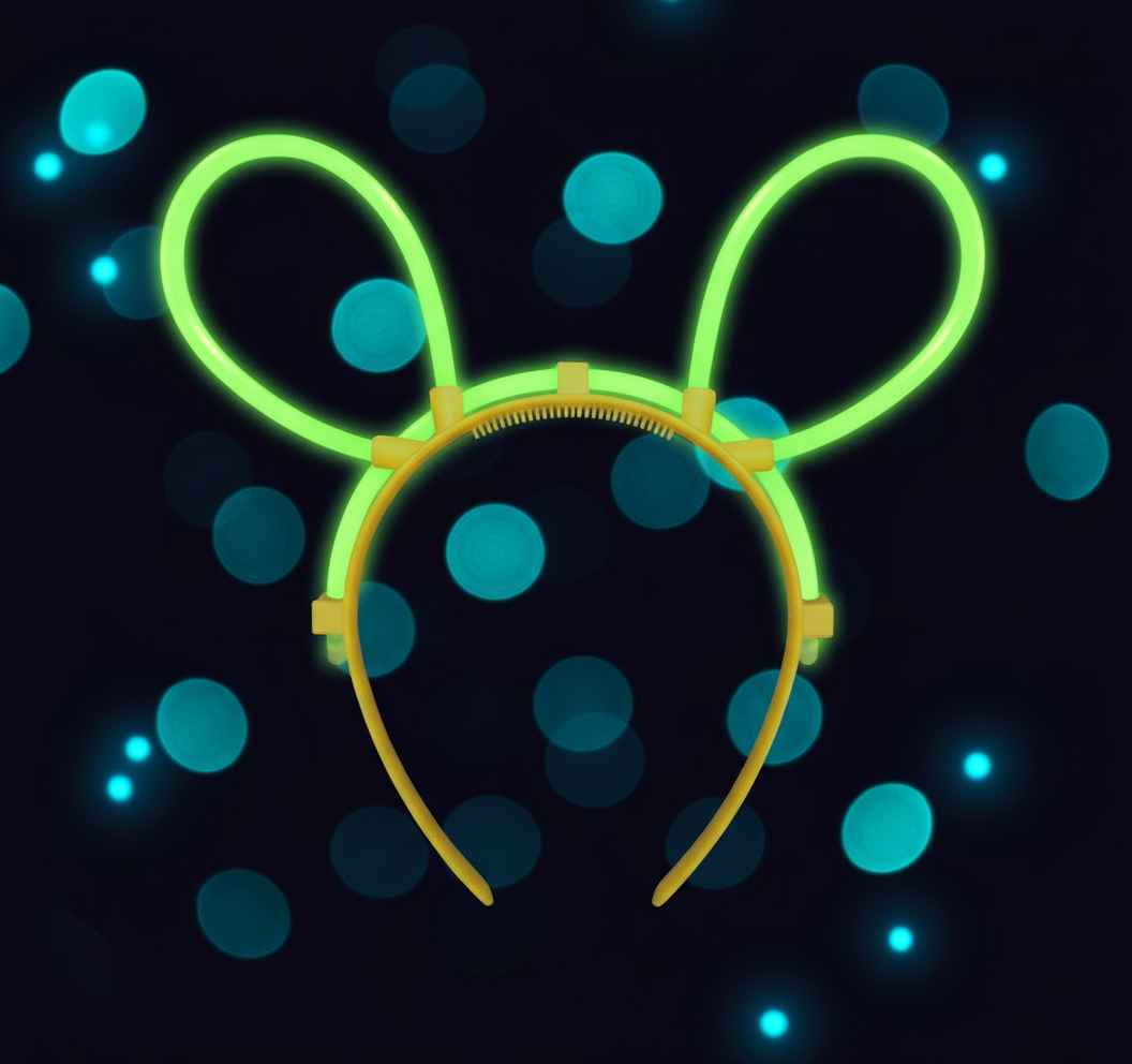 Knicklicht Mausohren-Tiara Plastik