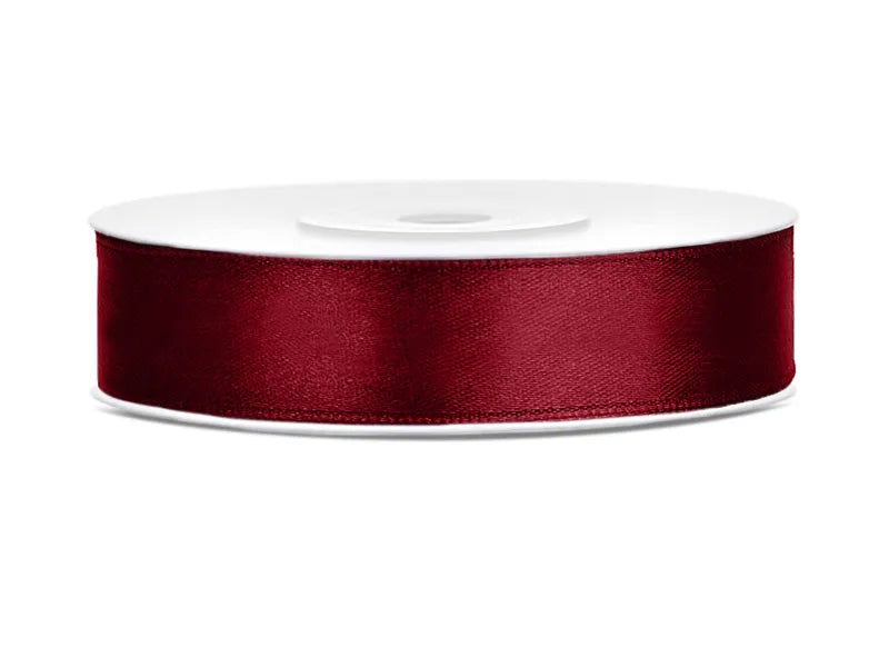 Satinband, bordeauxrot, 12mm/25m - Avaloon Party-Deko-Geschenke