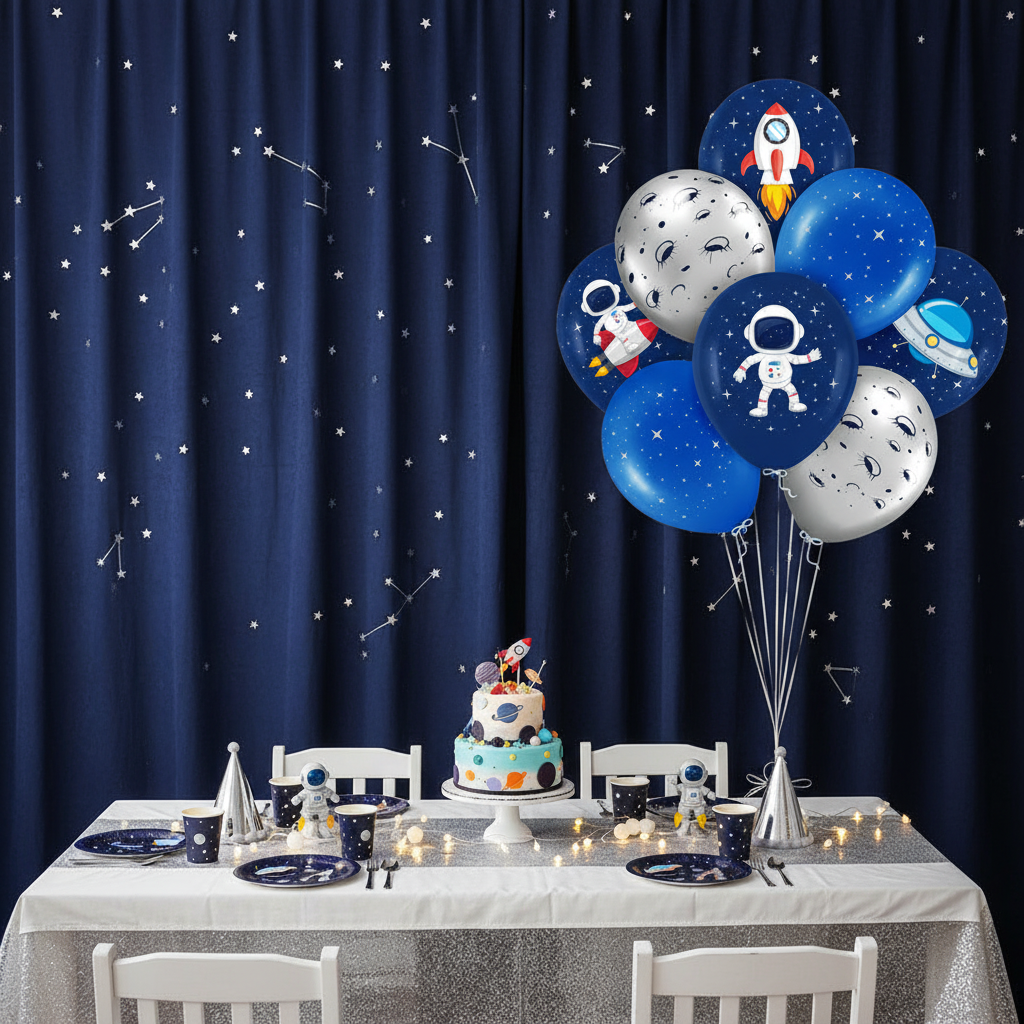 Latexballons Weltraum 30 cm 8 Stück