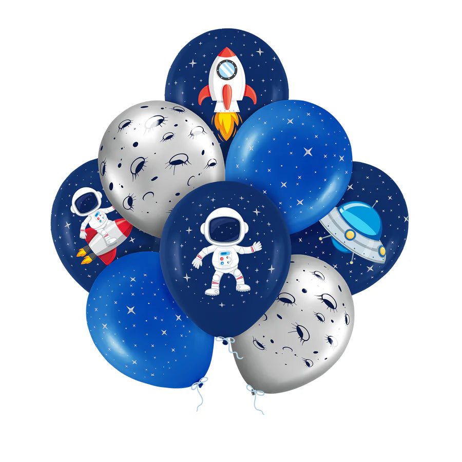 Latexballons Weltraum 30 cm 8 Stück