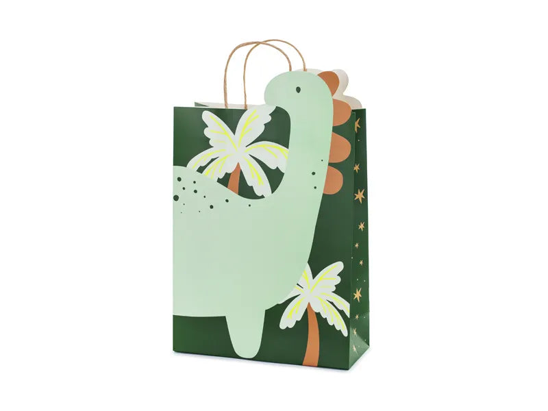 Geschenktüte Dinosaurier, 10x24x37 cm, Farbenmix - Avaloon Party-Deko-Geschenke