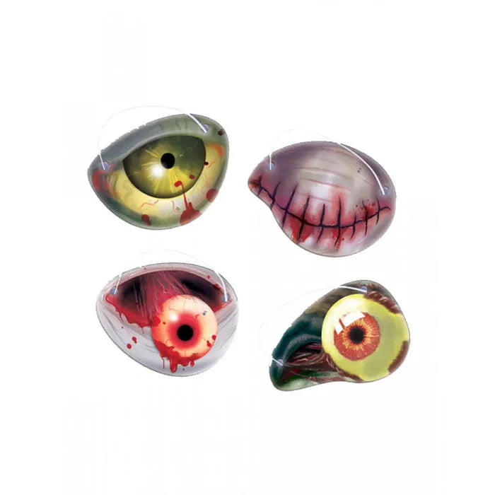 12 Augenklappen Zombie Papier