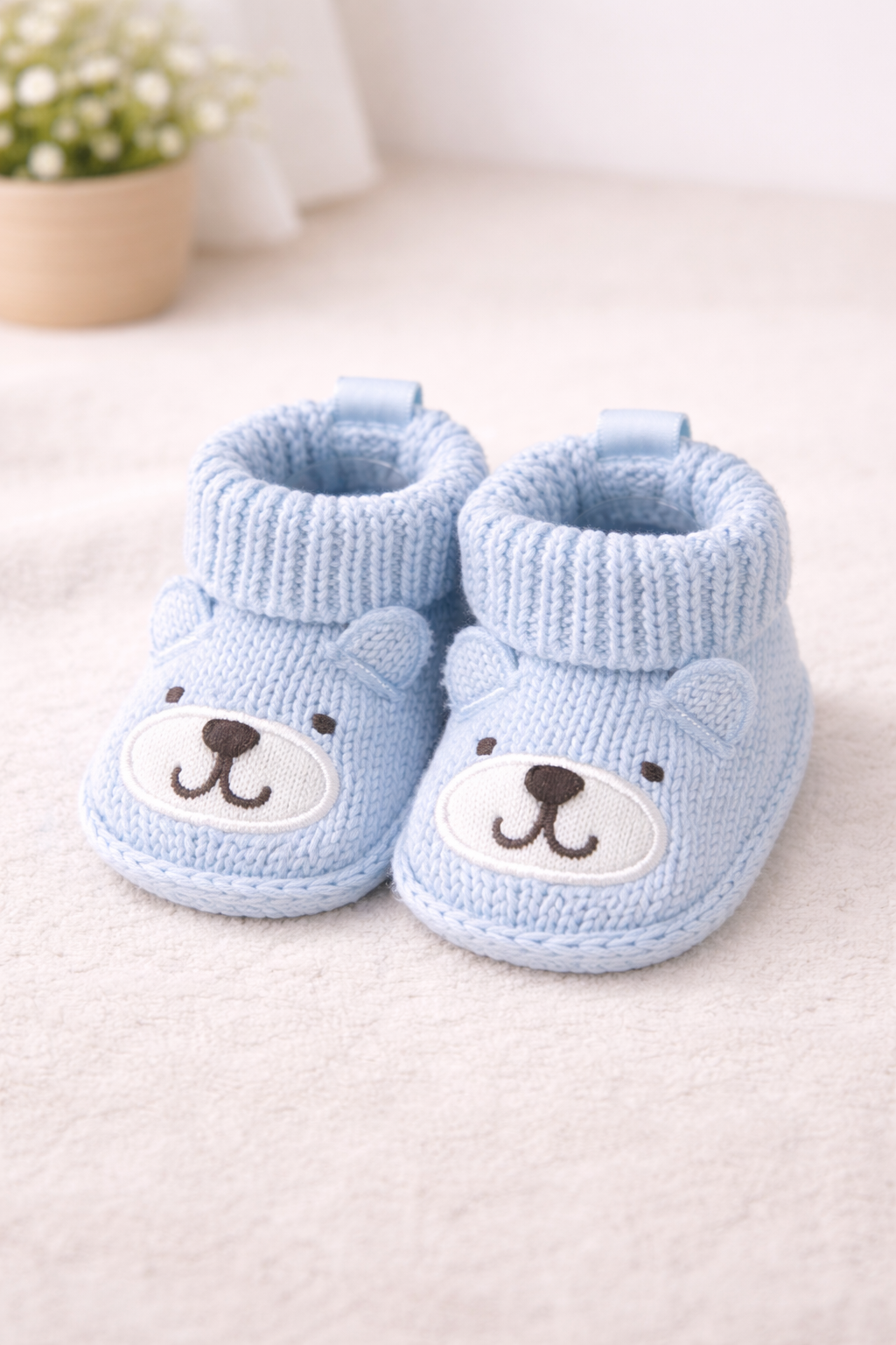 Knitted Baby Booties