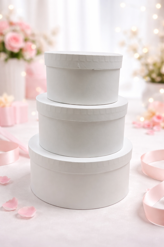 Geschenkbox Rund creme