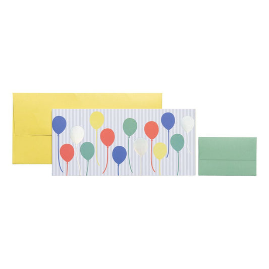 Geldgeschenkkarte „Ballo“ 11x23cm weiss - Avaloon Party-Deko-Geschenke