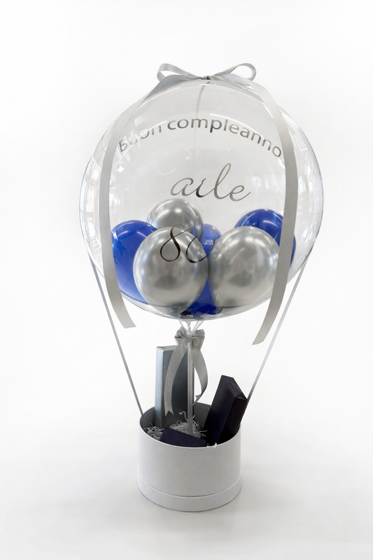 Geschenkballon gefüllt mit kleine Ballon