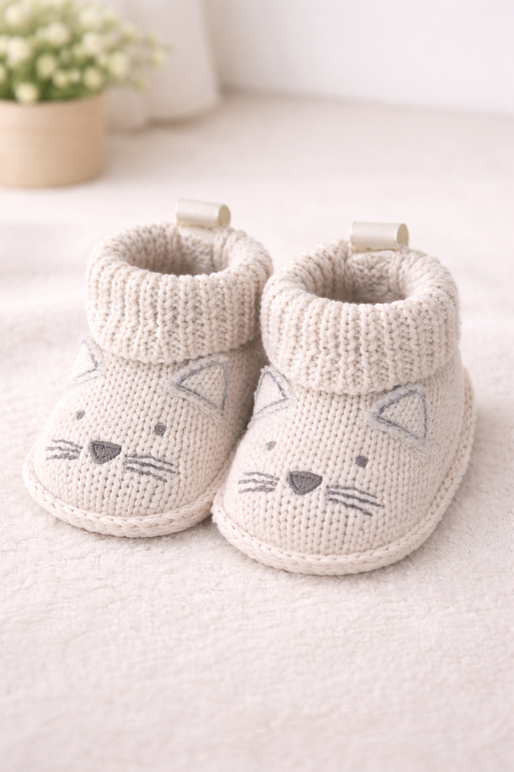 Knitted Baby Booties