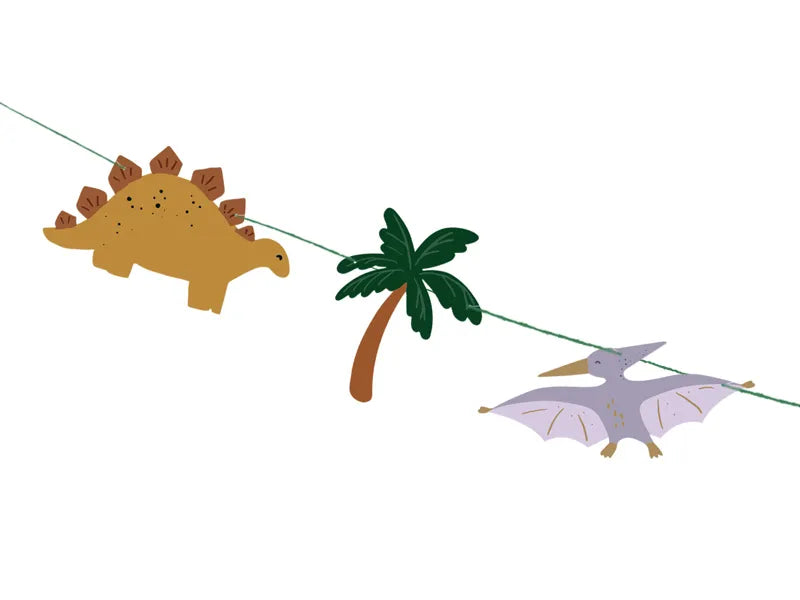 Happy Birthday Dinosaur Banner, 3 m, Colorful