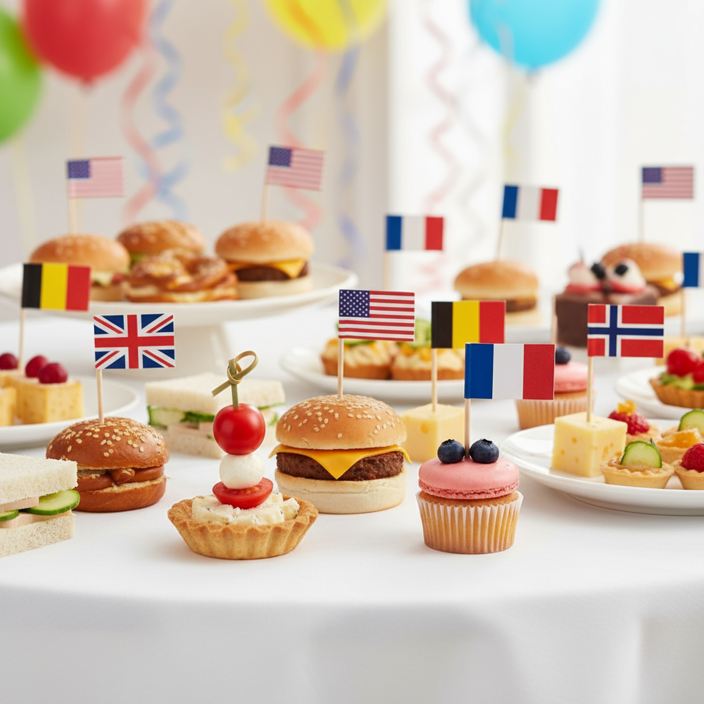 Länderflaggen Picks 6,5 cm - 30 Stück