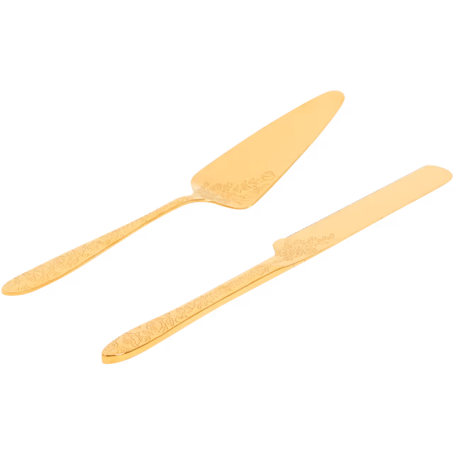 Cake server and knife