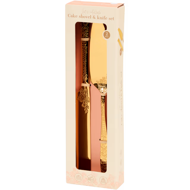 Cake server and knife