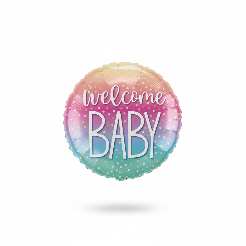 Folienballon Welcome Baby