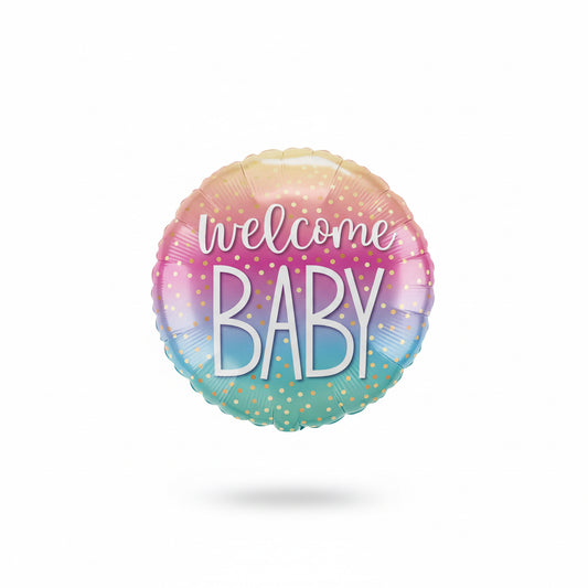 Folienballon Welcome Baby