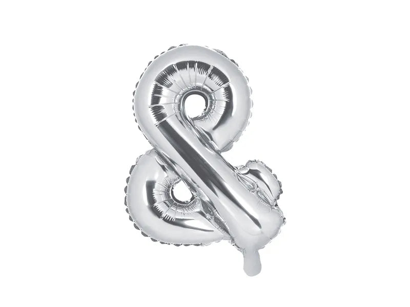 Folienballon Buchstabe 35cm, silber