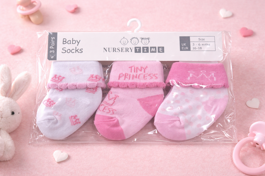 Baby Mädchen Socken 3-er Pack - Kleine Prinzessin