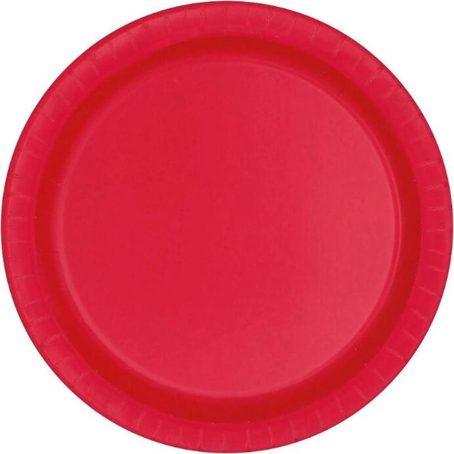 Teller apfelrot rund papier 8 Stk