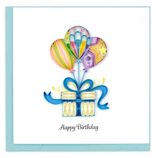 Carte d'anniversaire avec surprise ballon - Carte d'anniversaire créative avec motif ballon