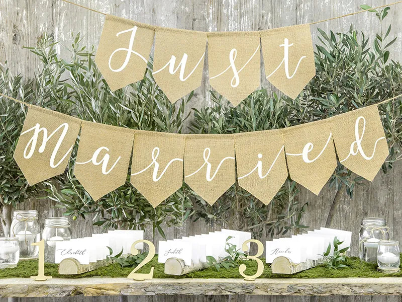 Banner Just Married, 23x185 cm
