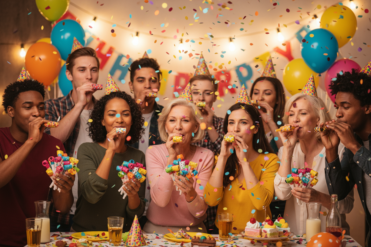 Luftrüssel Tröten 7 Stück 30 cm