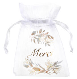 Organza bag Merci 4-pack