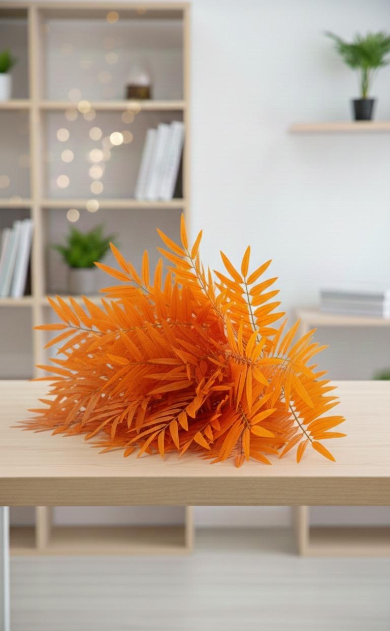 Artificial Flower Orange Leaves