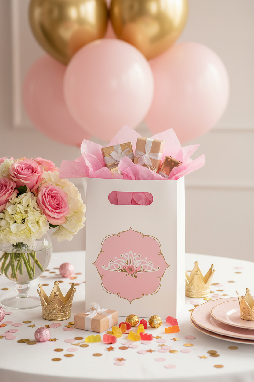 Paper bags Princess for a Day 8 pcs