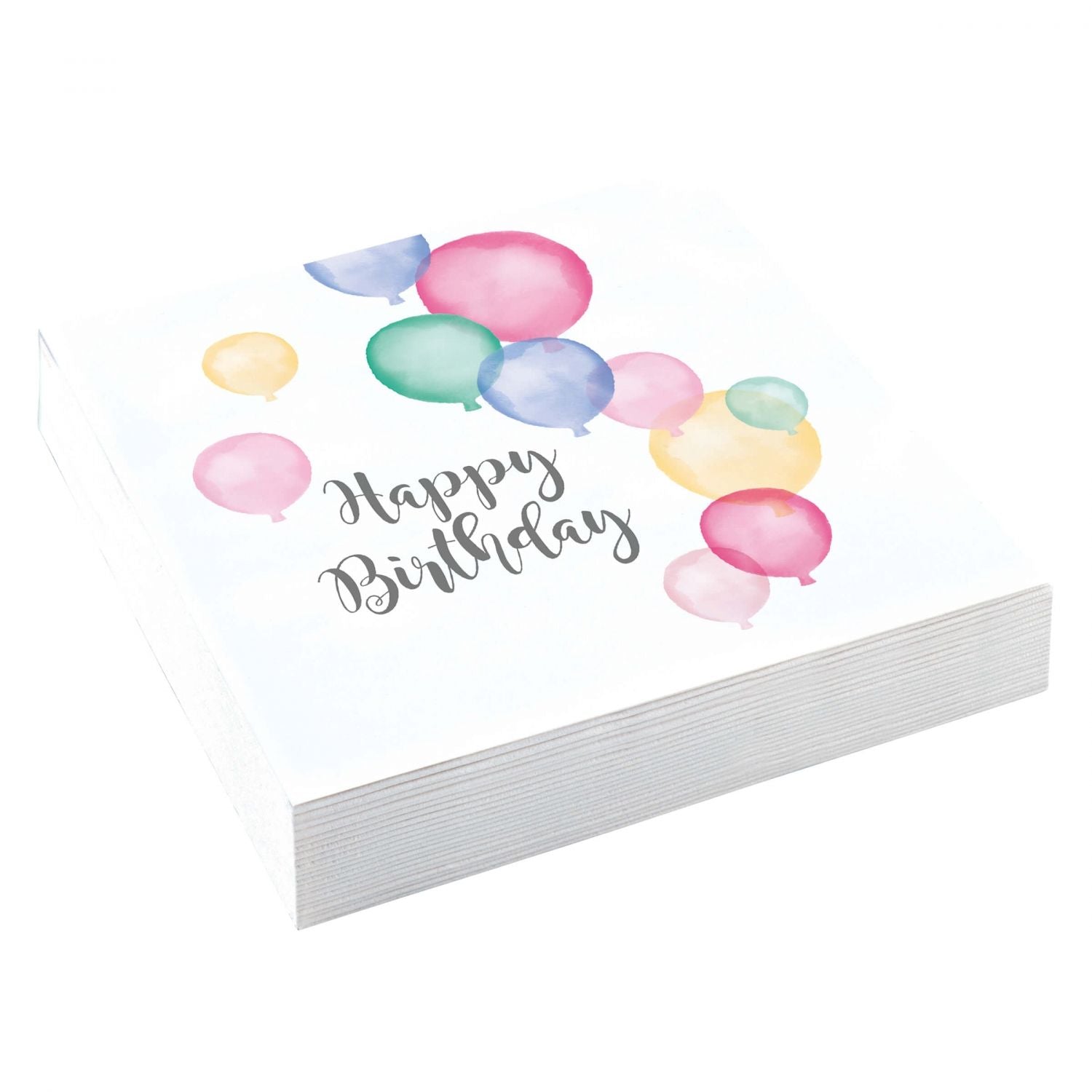 Servietten Happy Birthday Pastel 20 Stk - Avaloon Party-Deko-Geschenke