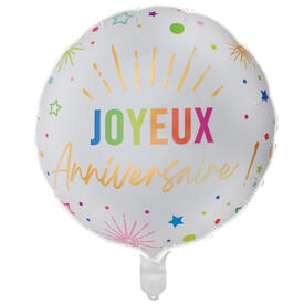Folienballon Joyeux anniversaire 45 cm