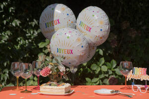 Folienballon Joyeux anniversaire 45 cm