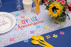Tischläufer Joyeux anniversaire