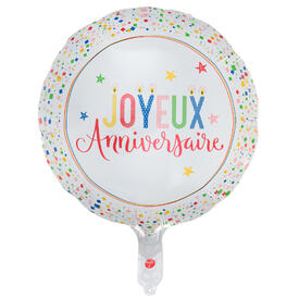 Foil Balloon Joyeux anniversaire 45 cm