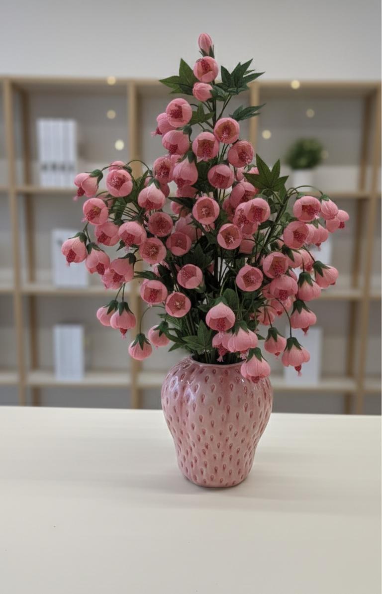 Abutilon Branch Pink 98 cm