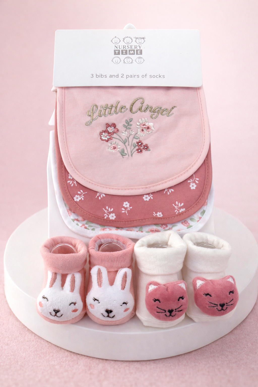 Baby Bib and Socks Set