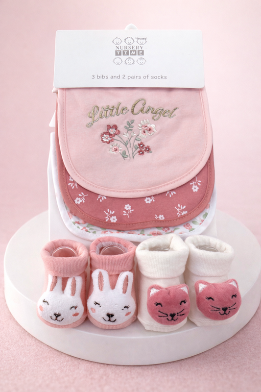 Baby Lätzchen und Socken Set