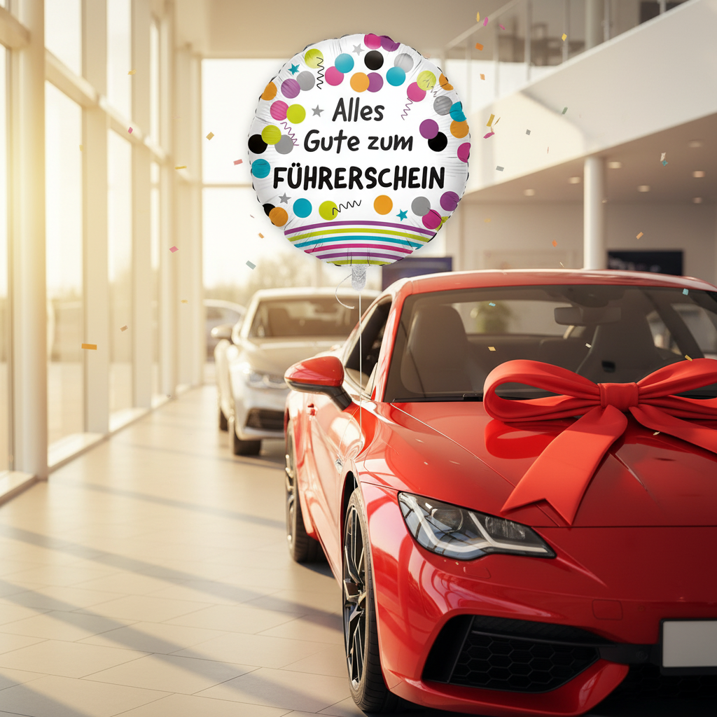 Folienballon Alles Gute zum Führerschein 43 cm