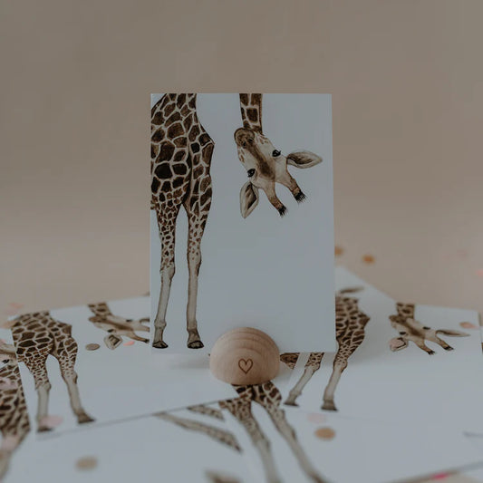 Aquarellkarte Giraffe