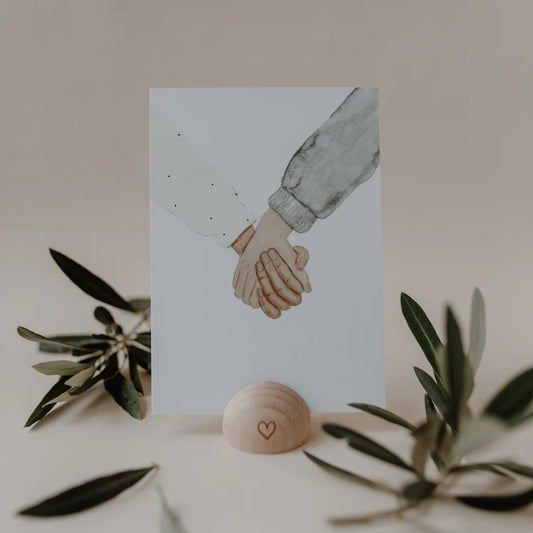 Aquarellkarte Hands