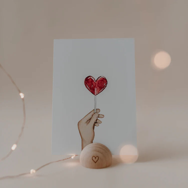 Watercolor card Lolly