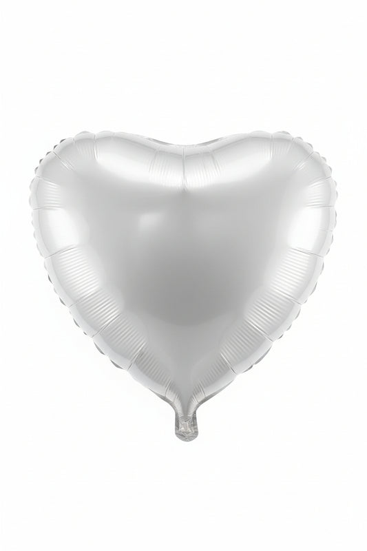 Folienballon Herz Weiss ca. 90 cm