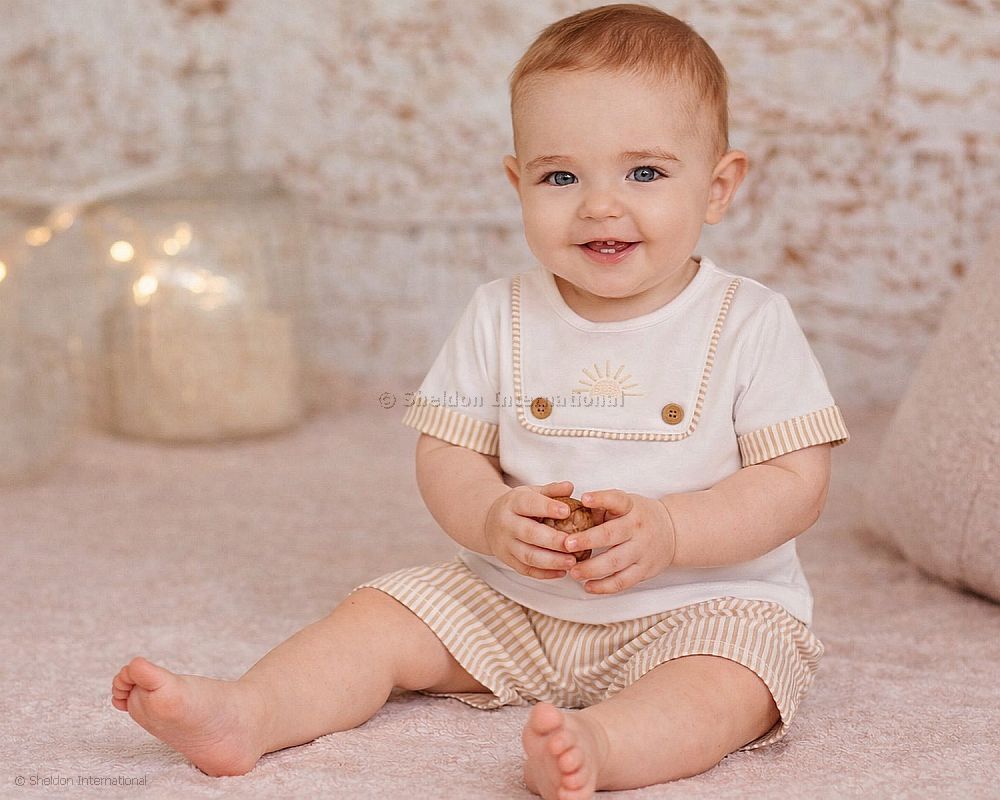 Baby Jungen Shorts Zweiteiler - Sonnenaufgang