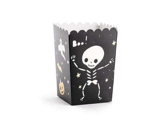 BOO! Popcorn-Schachteln, Mix, 7x7x12,5cm - Avaloon Party-Deko-Geschenke