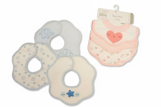 Baby Lätzchen 3er-Pack - Herz/Stern