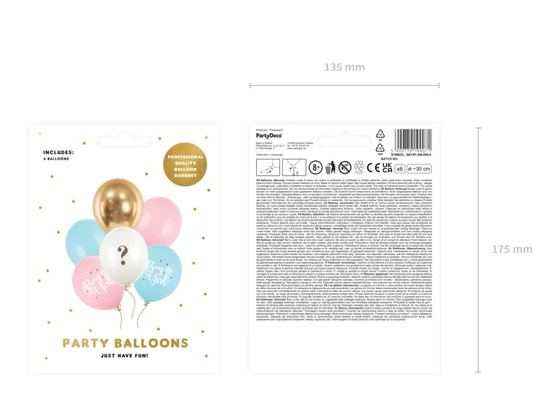 Ballons 30 cm, Boy or Girl, mix - Avaloon Party-Deko-Geschenke