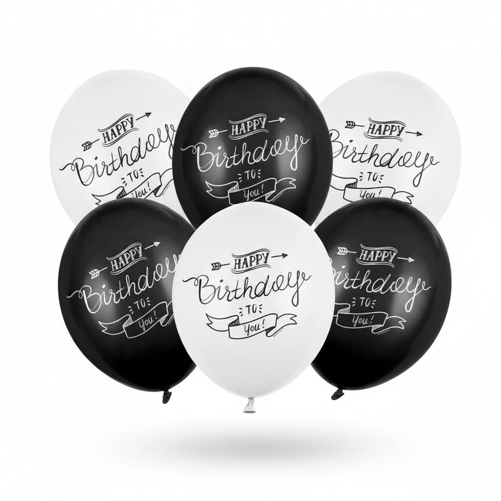 Balloons 30cm, Happy Birthday, Pastel Mix